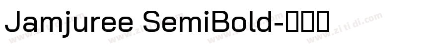 Jamjuree SemiBold字体转换